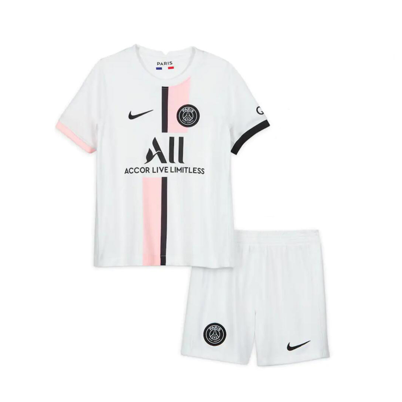 2021/22 PSG Kids Away Soccer Kits Shirt with Shorts